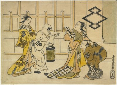 Ichikawa Danju _ Ro_ Good, Fujimura Solder Yu _ Good, Katsuyama Matagoro _, And Sanogawa Mangiku, 1719 af Torii Kiyonobu I Torii Kiyonobu I