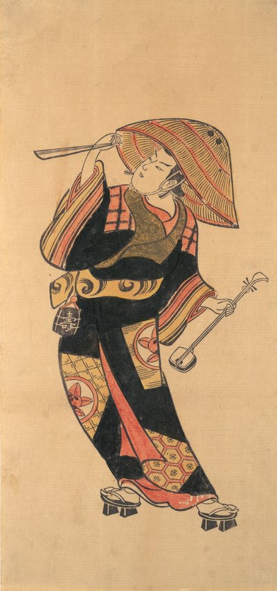 Ichimura Takenojo VIII, ca. 1720. af Torii Kiyotomo.