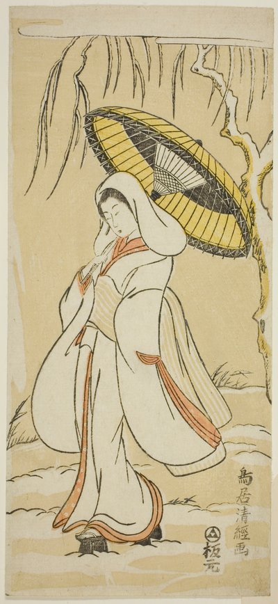 The Heron Maiden af Torii Kiyotsune