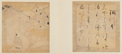 The Tale of Genji, Edo-periode, begyndelsen af det 17. århundrede. af Tosa Mitsunori