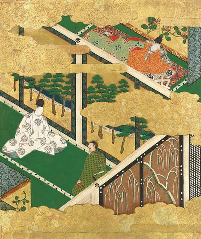 Oak Tree Kashiwagi, slutningen af det 16.-begyndelsen af det 17. århundrede. af Tosa Mitsuyoshi