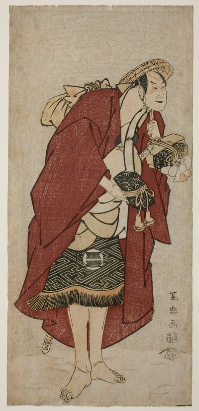 Skuespilleren Sakata Hangoro III som gommen Abumizuri no Iwazo i Koriyama, faktisk Kurisaka Taro Tomonori af Toshusai Sharaku