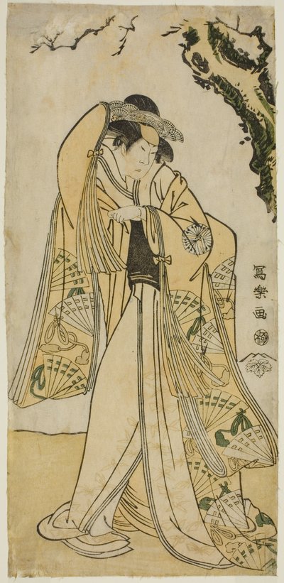 Skuespilleren Sakakiyama Sangoro som prinsesse Odae, datter af seniorregenten Michinaga af Toshusai Sharaku