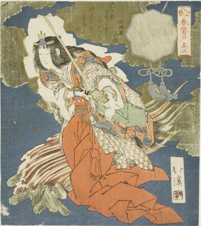 Ama no Uzume, nr. 3 (Sono san) fra serien "The Boulder Door of Spring (Haru no iwato)" af Totoya Hokkei