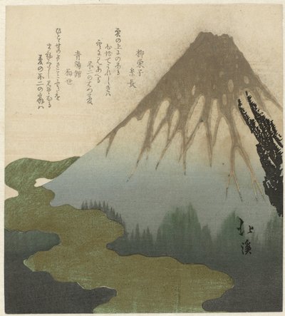 Fuji over skyerne af Totoya Hokkei