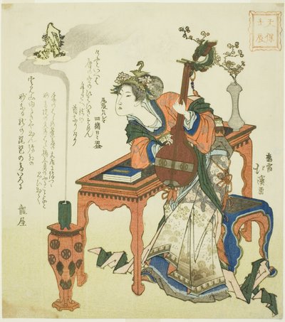 The Lesser Water Dragon Year of the Tenpo Era af Totoya Hokkei
