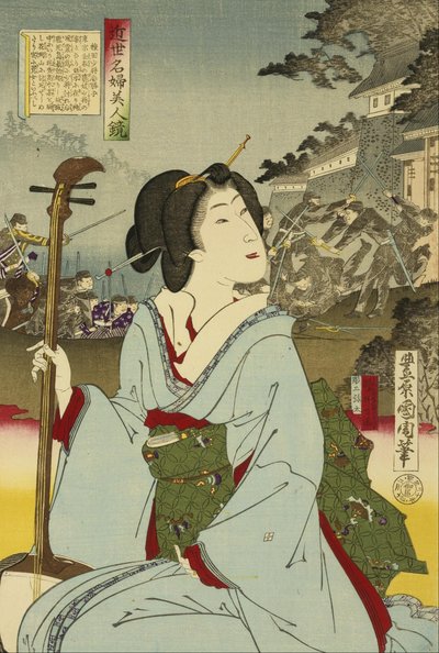 Geisha af Toyohara Kunichika