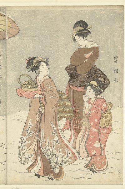 Snebold af Toyokuni (II) , Utagawa