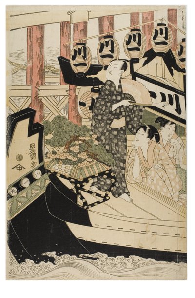 Skuespillere i de tolv måneder af Toyokuni Utagawa