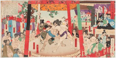 Toyotomi Hideyoshi 1537-1598) Malet af Kato Kiyomasa (1562-1611). Illustreret af Yutaka Utagawa (1859-1886) af Toyonobu Utagawa