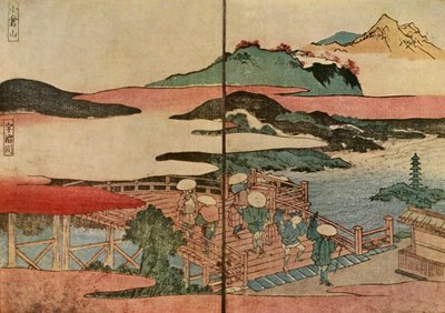 Mount Ogura og Uji-floden, 1824, 1924. af Toyota Hokkei