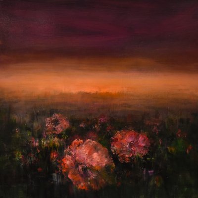 Eventide 1, 2017 (olie på lærred) af Tracy Lambros