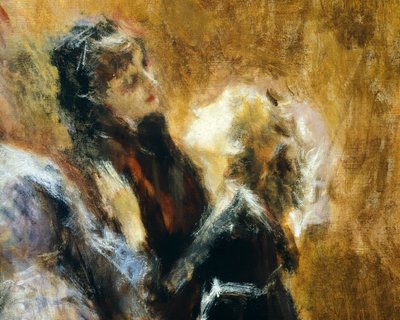 Besøg på kollegiet, af Tranquillo Cremona (1837-1878), olie på lærred af Tranquillo Cremona