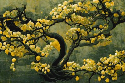 Guldblomstrende træ af Treechild