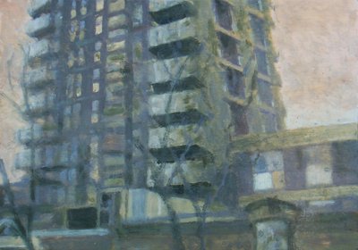 Et sted at bo 19, 2011 (olie på krydsfiner) af Trevor Burgess