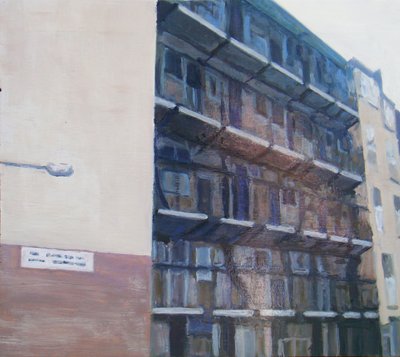 Et sted at bo 20, 2011 (olie på krydsfiner) af Trevor Burgess