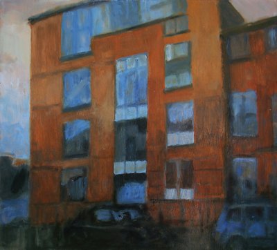 Et sted at bo 21, 2011 (olie på krydsfiner) af Trevor Burgess