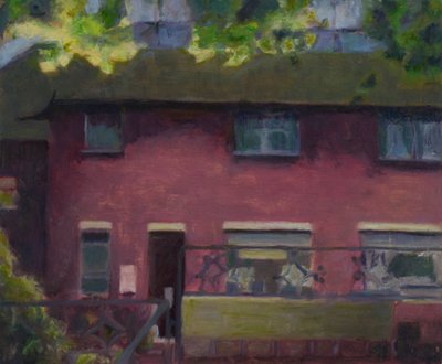 Et sted at bo 29, 2012 (olie på krydsfiner) af Trevor Burgess