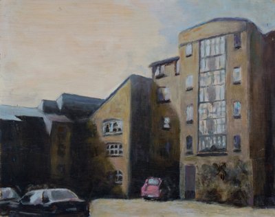 Et sted at bo 33, 2012 (olie på krydsfiner) af Trevor Burgess