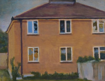 Et sted at bo 37, 2012 (olie på krydsfiner) af Trevor Burgess