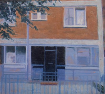 Et sted at bo 5, 2010 (olie på krydsfiner) af Trevor Burgess