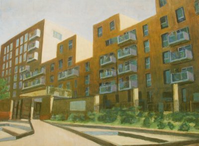 Et sted at bo L4, 2013 (olie på krydsfiner) af Trevor Burgess