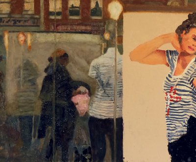 Modeller for livet, 2019 (olie på plade) af Trevor Burgess