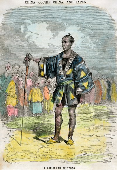 En politimand fra Yeddo Edo, Japan, c1880 af Trichon