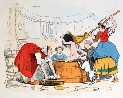 The Compulsory Bath, illustration til 