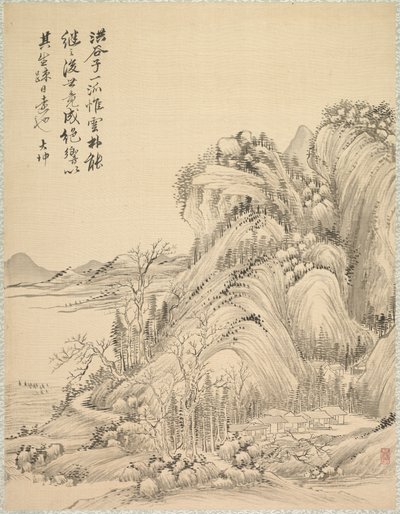 Boliger under Folded Hills, 1847. af Tsubaki Chinzan