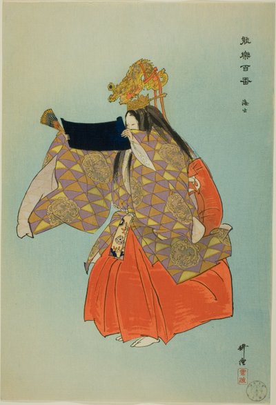 Ama, fra serien "One Hundred No Dramas (Nogaku hyakuban)" af Tsukioka Kogyo