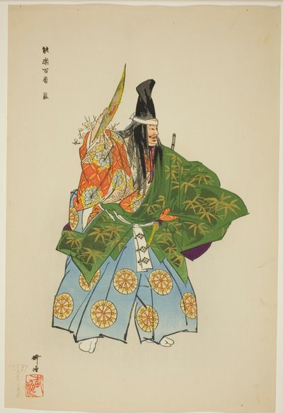 Ebira, fra serien "One Hundred No Dramas (Nogaku hyakuban)" af Tsukioka Kogyo