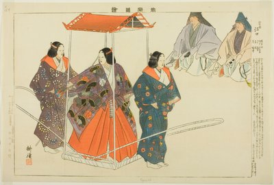 Eguchi, fra serien "Pictures of No Performances (Nogaku Zue)" af Tsukioka Kogyo