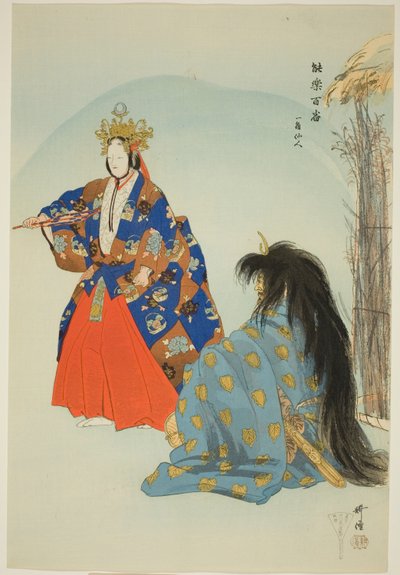 Ikkaku Sennin, fra serien "One Hundred No Dramas (Nogaku hyakuban)" af Tsukioka Kogyo