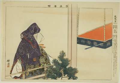 Iyogu, fra serien "Pictures of No Performances (Nogaku Zue)" af Tsukioka Kogyo