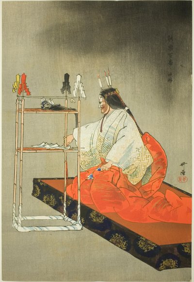 Kanehira, fra serien "One Hundred No Dramas (Nogaku hyakuban)" af Tsukioka Kogyo