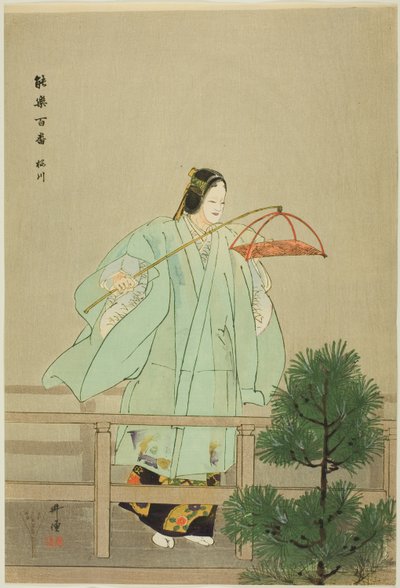 Sakuragawa, fra serien "One Hundred No Dramas (Nogaku hyakuban)" af Tsukioka Kogyo