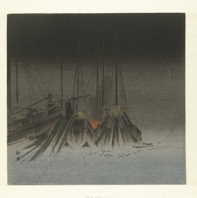 Skibe om natten af Tsukioka Kogyo
