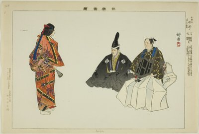 Senju, fra serien "Pictures of No Performances (Nogaku Zue)" af Tsukioka Kogyo