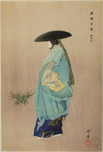 Sumidagawa, fra serien "One Hundred No Dramas (Nogaku hyakuban)" af Tsukioka Kogyo