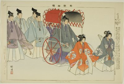 Sumiyoshi Mode, fra serien "Pictures of No Performances (Nogaku Zue)" af Tsukioka Kogyo