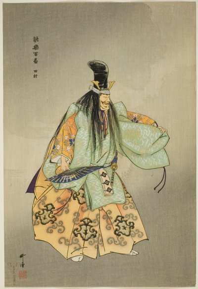Tamura, fra serien "One Hundred No Dramas (Nogaku hyakuban)" af Tsukioka Kogyo