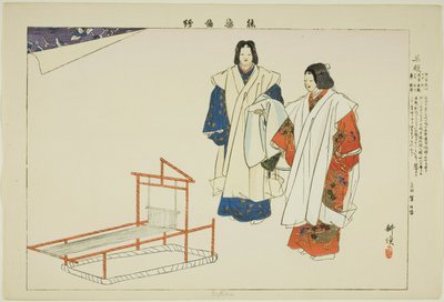 Yofuku, fra serien "Pictures of No Performances (Nogaku Zue)" af Tsukioka Kogyo