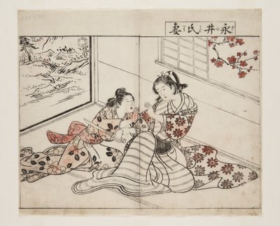 Wife of Nagai (Nagai-shi Tsuma) (colour woodblock print) af Tsukioka Settei