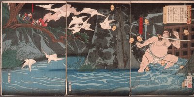 Aftenregn ved Nagashino af Tsukioka Yoshitoshi