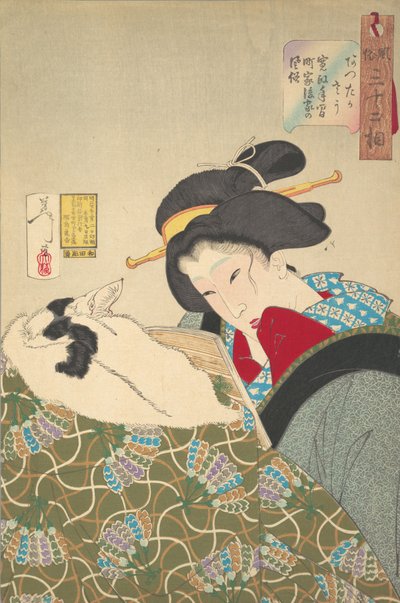 Feeling Warm, 1888. af Tsukioka Yoshitoshi
