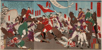 Murata Sansukes død af Tsukioka Yoshitoshi