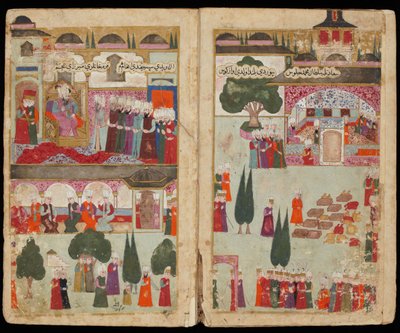 Le couronnement du sultan ottoman Mehmet III (1566-1603) au palais Topkapi, da 1595 - Mehmed III