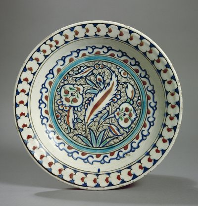 Stenpastaplade, Iznik, Tyrkiet (keramik) af Turkish School