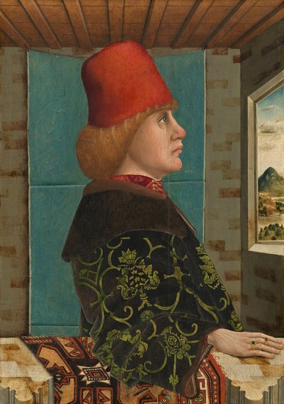 Portræt af en mand af Tyrolean 15th Century